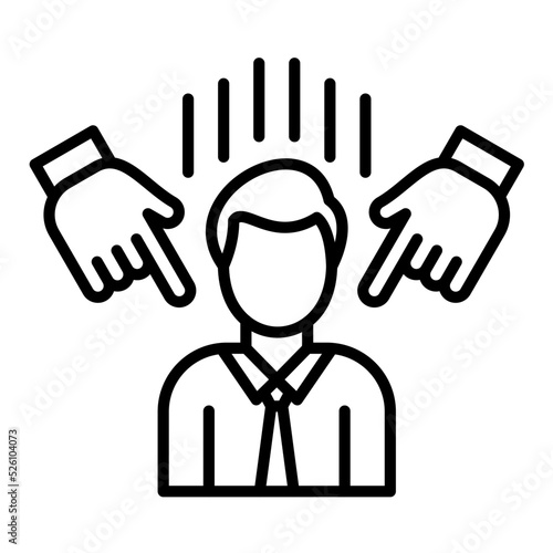 Guilty Line Icon