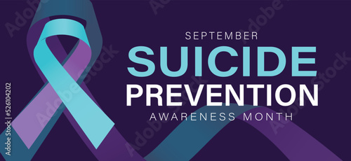Leinwand Poster National suicide prevention month, September