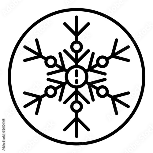 Hypothermia Line Icon