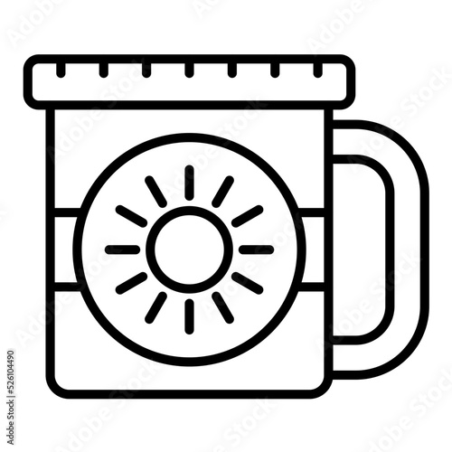 Metal Mug Line Icon