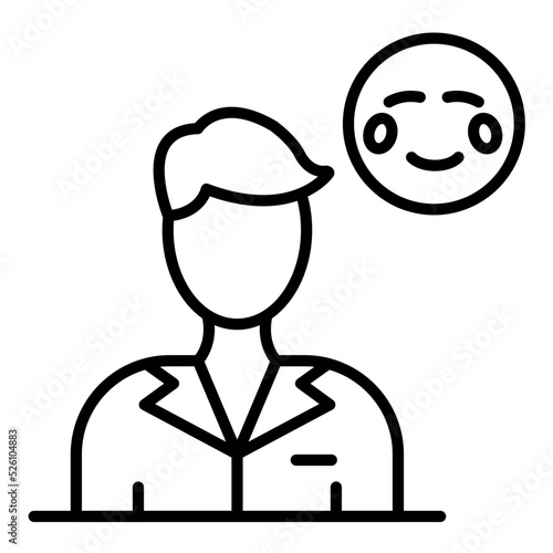 Shy Line Icon