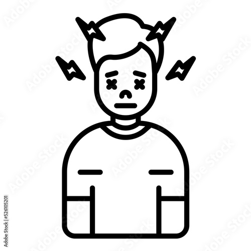 Discomfort Line Icon