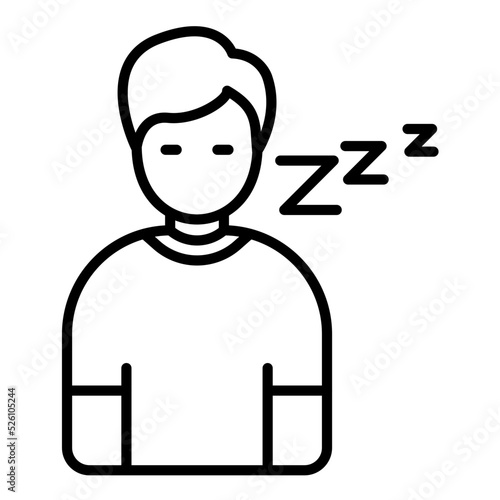 Lazy Line Icon