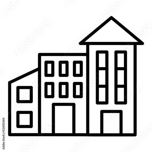 Hotel Line Icon