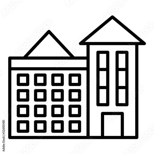 Motel Line Icon