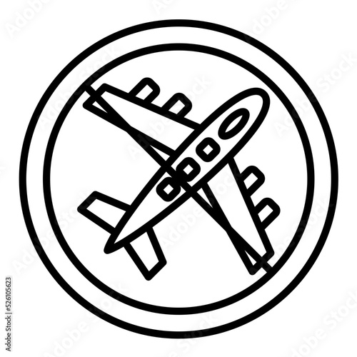 Travel Restrictions Line Icon