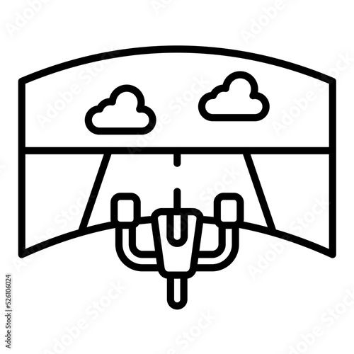 Motion Simulator Line Icon