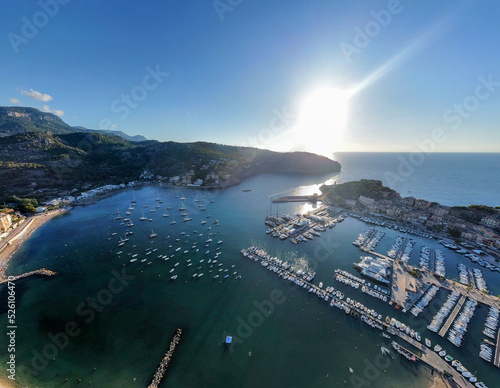 Drone view of the Port de Sóller