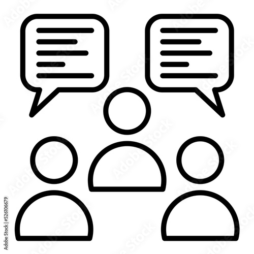 Talking Line Icon