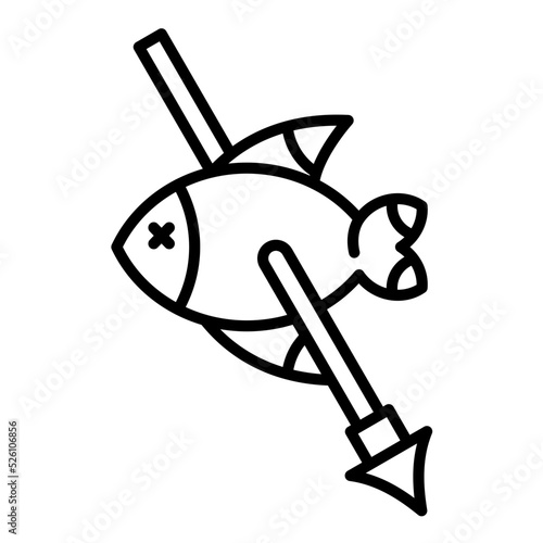 Spearfishing Line Icon