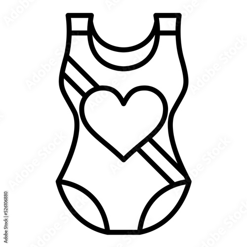 Swimsuit Line Icon photo