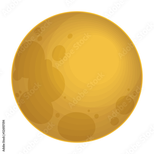 full moon golden night