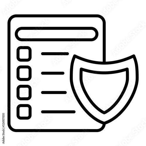 Insurance Coverage Line Icon