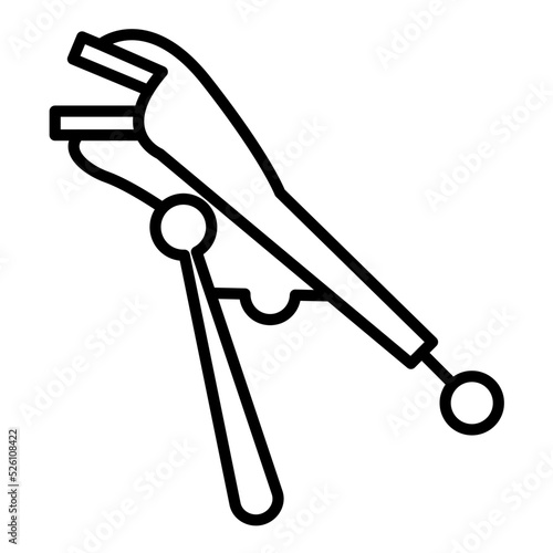 Locking Pliers Line Icon