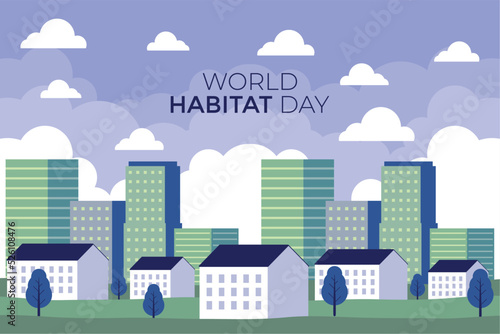 world habitat day card photo