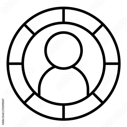Demographic Line Icon