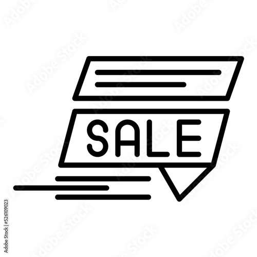 Clearance Sale Line Icon