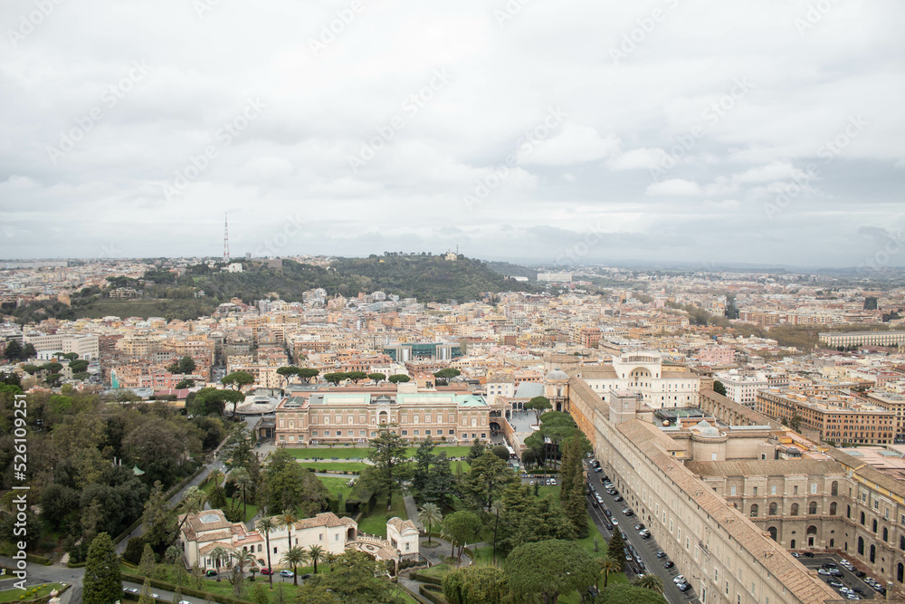 Vatican city and Rome from above
