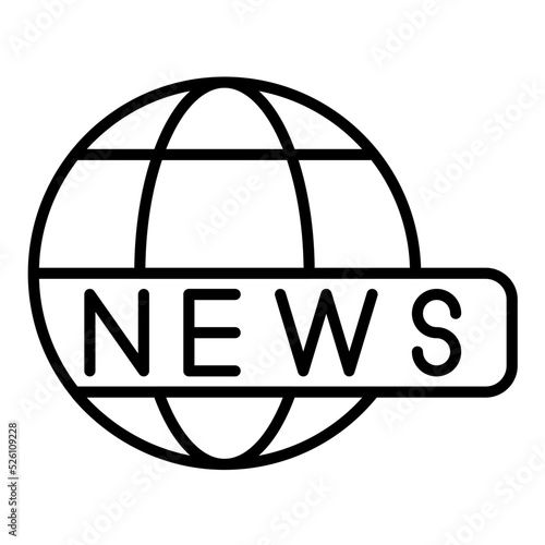 Breaking News Line Icon
