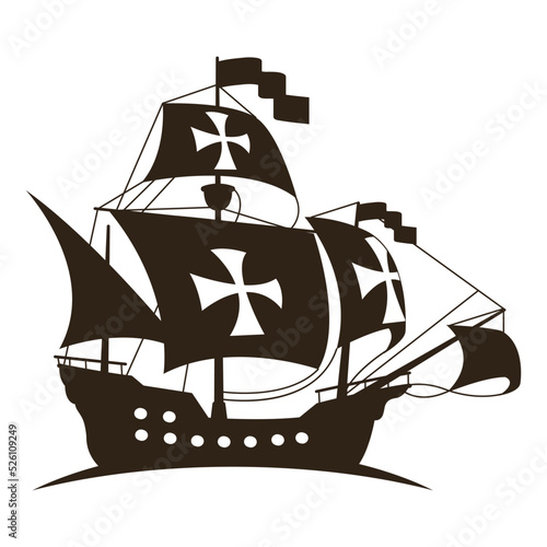 columbus caravel float silhouette
