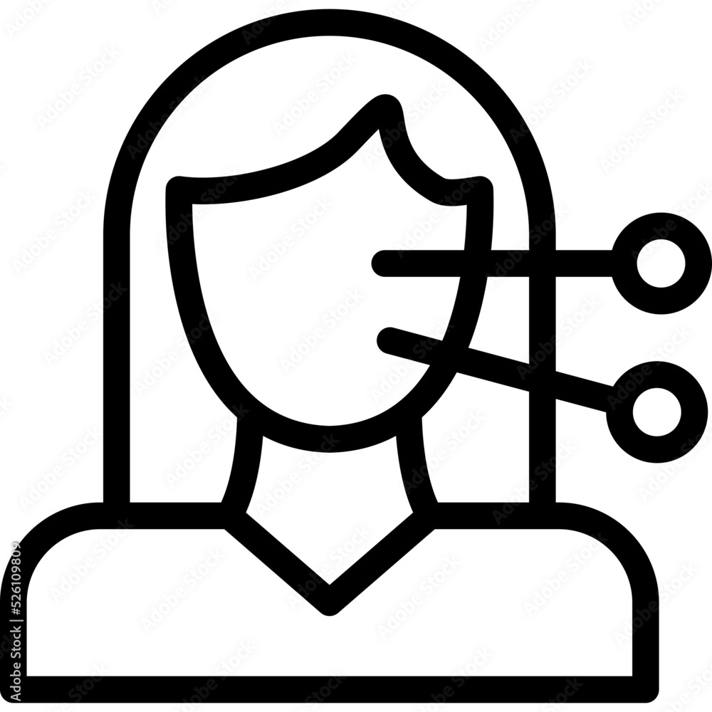 Face Acupuncture Icon Face Acupuncture Icon