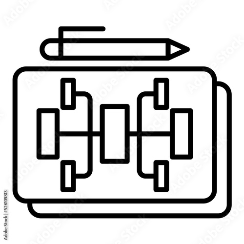 Mind Mapping Line Icon