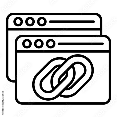 Backlink Line Icon