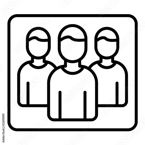 Lookalike Audiences Line Icon