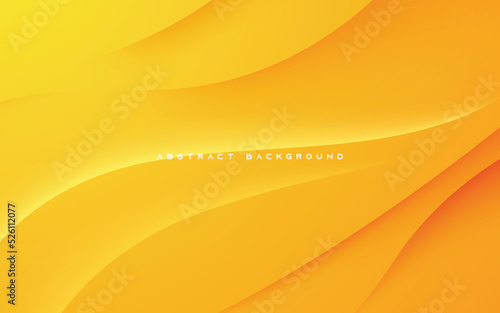 Abstract wavy orange gradient background light and shadow