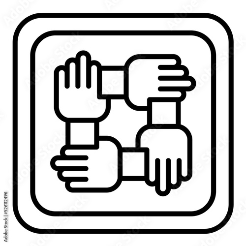 Cooperation Line Icon