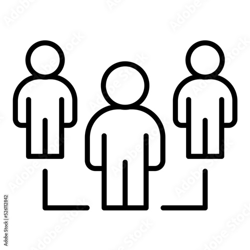 Workgroup Line Icon
