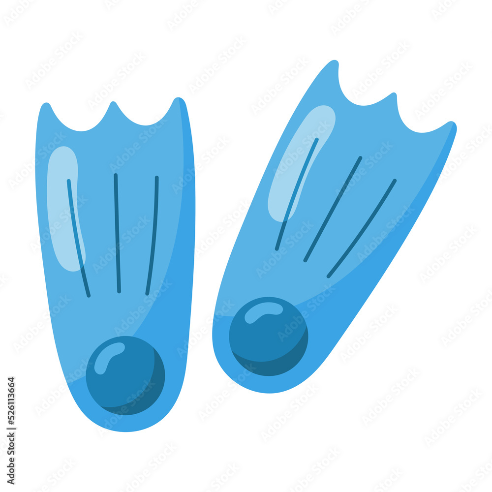 Obraz premium fins summer icon.