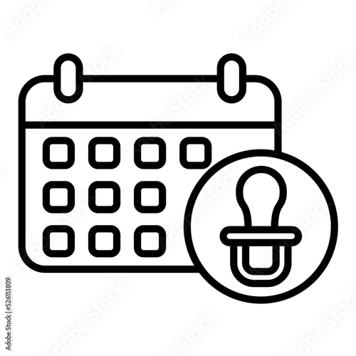 Parental Leave Line Icon