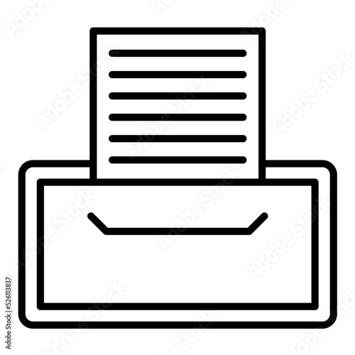 Record Keeping Line Icon