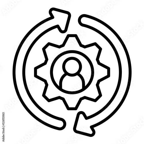 Retention Strategy Line Icon