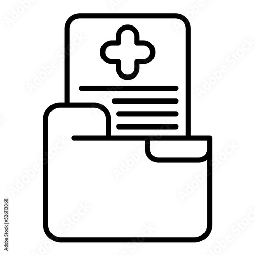 Sick Leave Line Icon