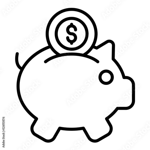 Savings Plan Line Icon