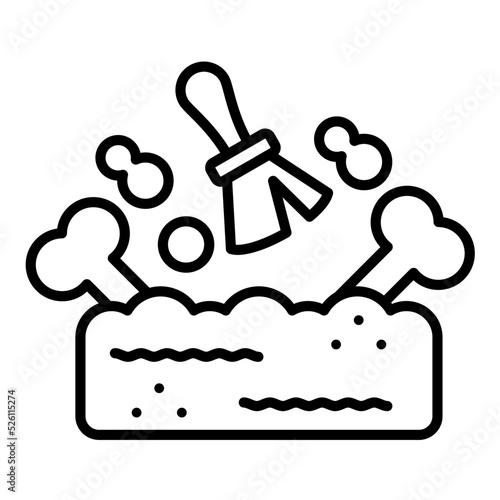 Archaeology Line Icon