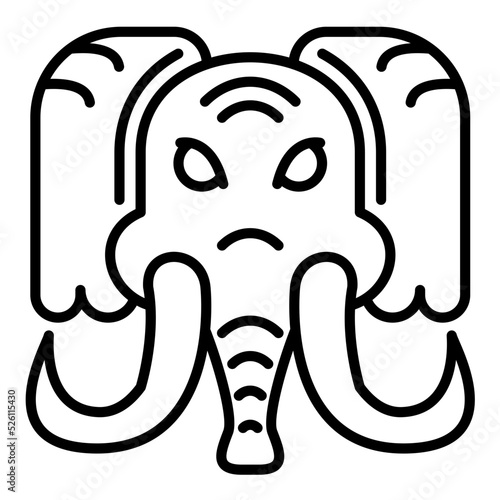 Mammoth Line Icon
