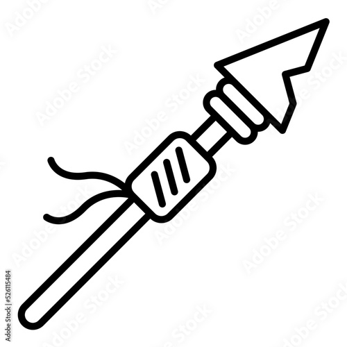 Spear Line Icon