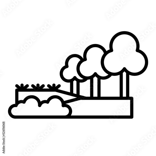 Rainforest Expedition Line Icon