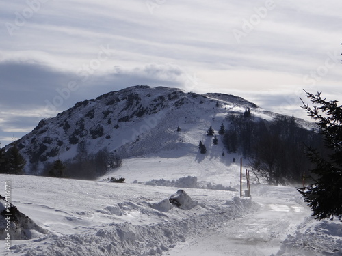 Mountain landscape during sunny winter © Marko