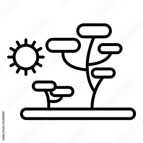 Savana Line Icon