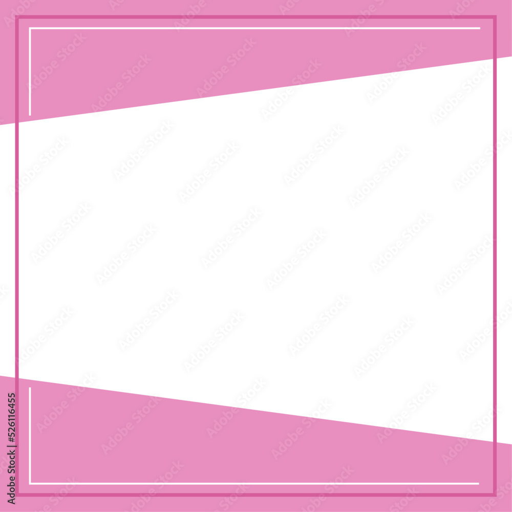 Pink and white background color with stripe line shape. Suitable for social media post and web internet ads. Template layout. Frame, boarder for text, picture, advertisement. Empty space. Pink and white background color with stripe line shape. Suitable for social media post and web internet ads. Template layout. Frame, boarder for text, picture, advertisement. Empty space.