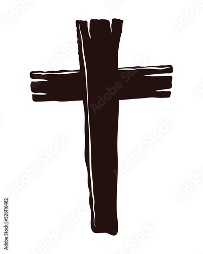 wooden halloween cross