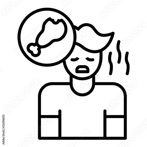 Eating Disorder Line Icon