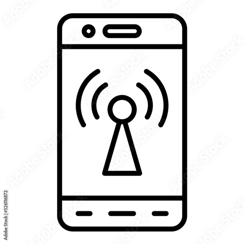 Mobile Hotspot Line Icon