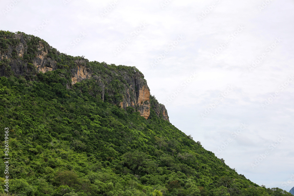 View of the mountain and nature Park at thailand