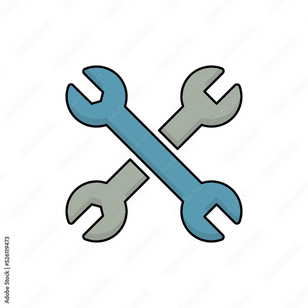 wrench icon vector illustration. wrench icon vector illustration.