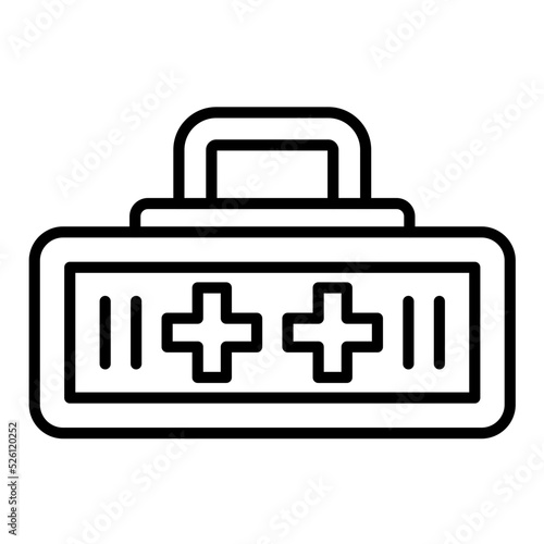 First Aid Kit Line Icon